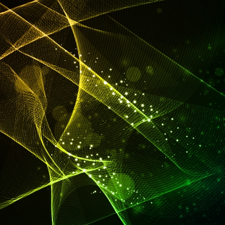 Abstract background, shiny space, futuristic wave illustrationの写真素材