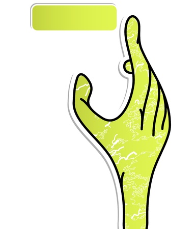 cartoon hand cursor click button, pointer navigation illustrationの写真素材