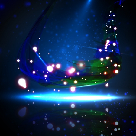 Abstract background  Creative dynamic element, shiny space illustration の写真素材