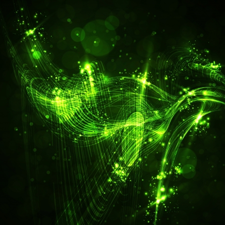 Abstract background, shiny space, futuristic wave illustrationの写真素材
