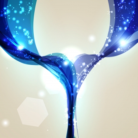 Abstract  background, shiny space, futuristic wave illustrationの写真素材
