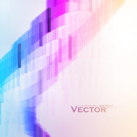 Abstract vector background, colorful elements - editable のイラスト素材