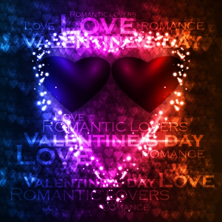 Valentines hearts illustrationのイラスト素材