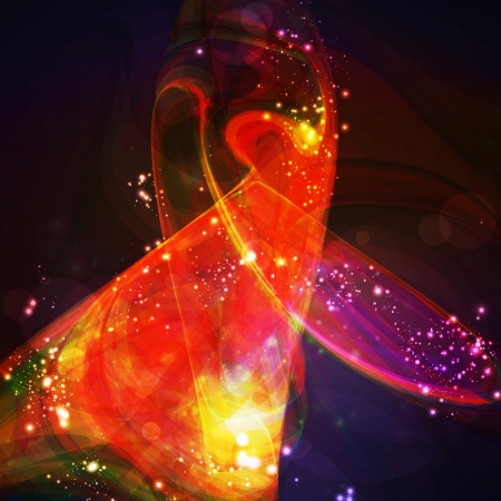 Abstract background, futuristic wave illustration のイラスト素材