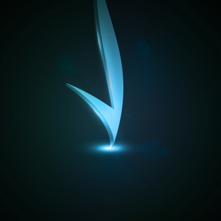 Illustration of abstract checkmark のイラスト素材