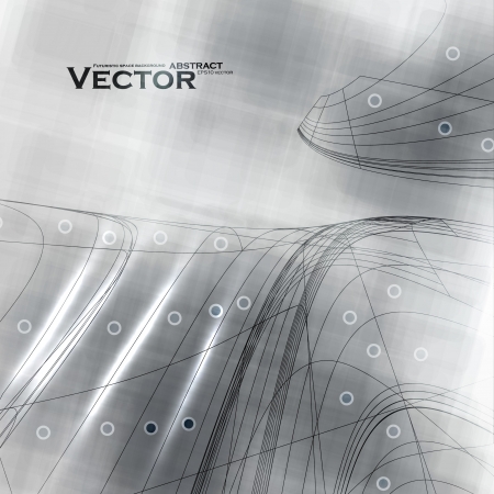 Abstract retro technology, vector technical background eps10 のイラスト素材