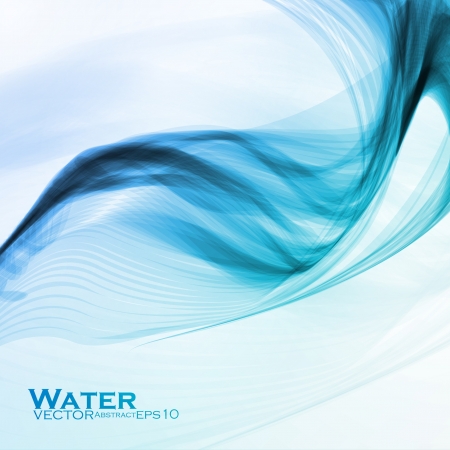 Abstract water background, vector wave illustration のイラスト素材