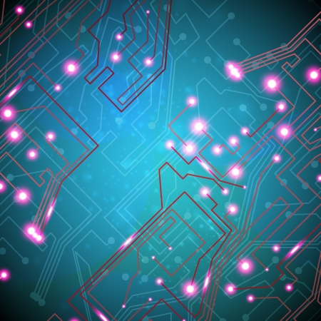 circuit board background, technology illustrationのイラスト素材