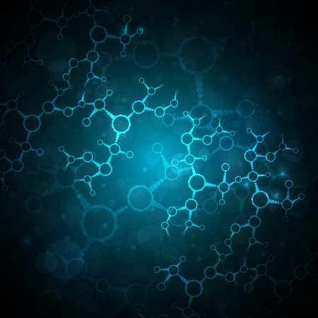 Futuristic dna, abstract molecule, cell illustration eps10のイラスト素材