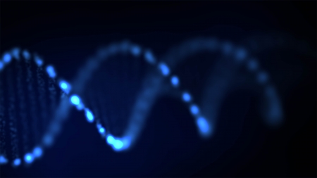 Abstract DNA, futuristic molecule, cell illustration の写真素材