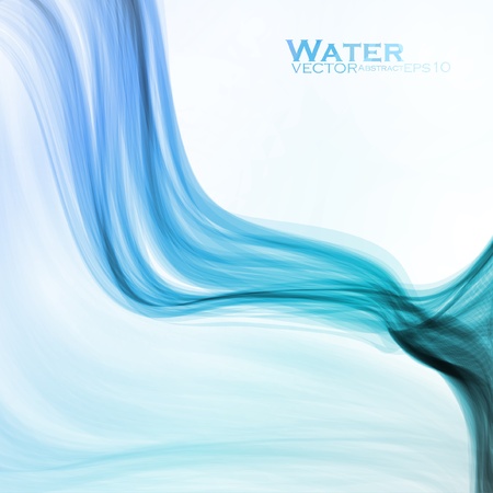 Abstract water background, vector wave illustration のイラスト素材
