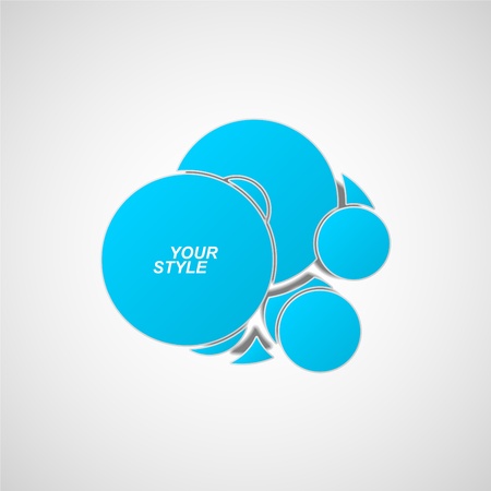 High Tech design for science, abstract style symbol, vector illustration のイラスト素材