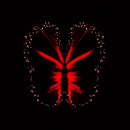 Shiny butterfly abstract のイラスト素材