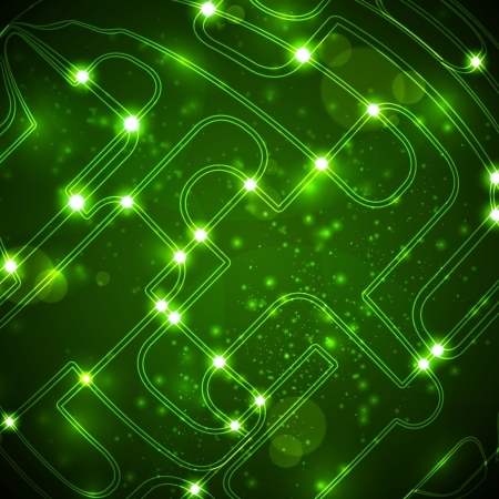 Abstract  background, circuit board form of ball, technology illustrationの写真素材