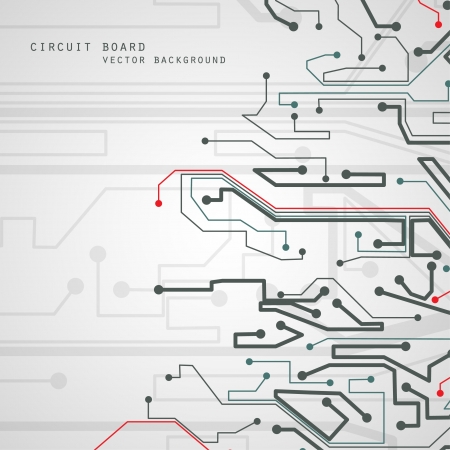 Circuit board vector background, technology illustration のイラスト素材