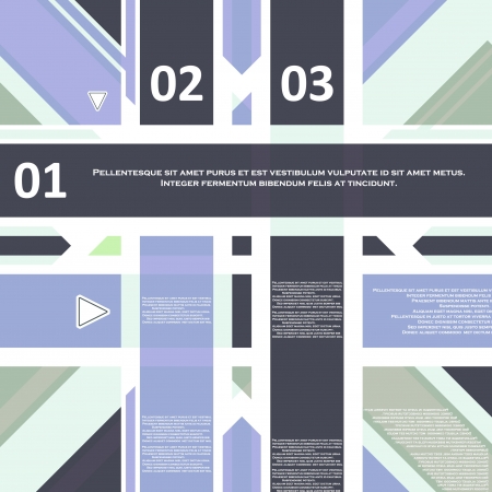 High Tech design for infographics, website template, vector illustration のイラスト素材