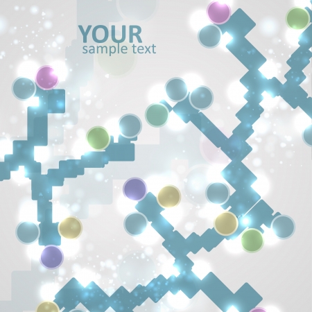 Abstract colorful DNA, futuristic molecule, cell illustration eps10 のイラスト素材