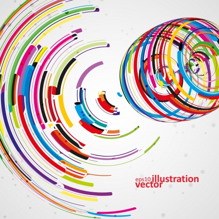 Futuristic abstract shape illustration, technology vector background のイラスト素材
