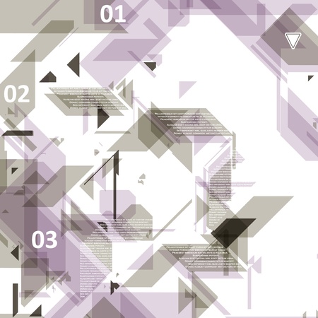 High Tech design for infographics, website template, vector illustration のイラスト素材