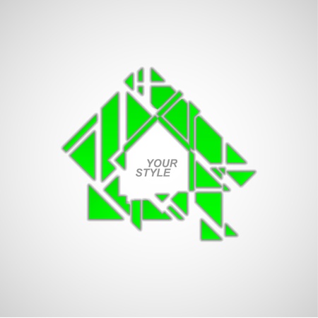 Ecology and environment symbol, abstract style vector illustration eps10のイラスト素材