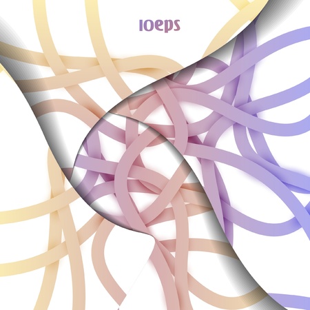 Colorful abstract vector background, futuristic tangled lines illustration eps10のイラスト素材
