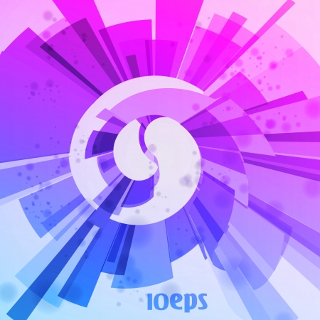 Abstract vector background, colorful elements - editable eps10.のイラスト素材