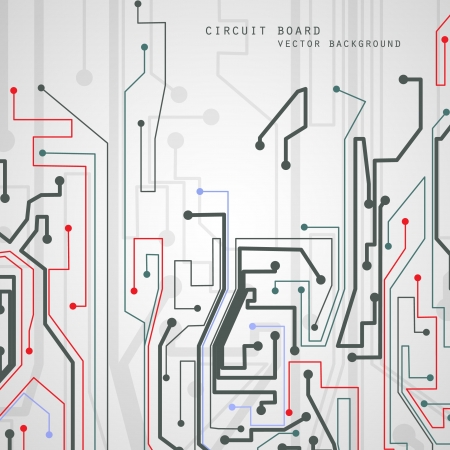 Circuit board vector background, technology illustration eps10.のイラスト素材