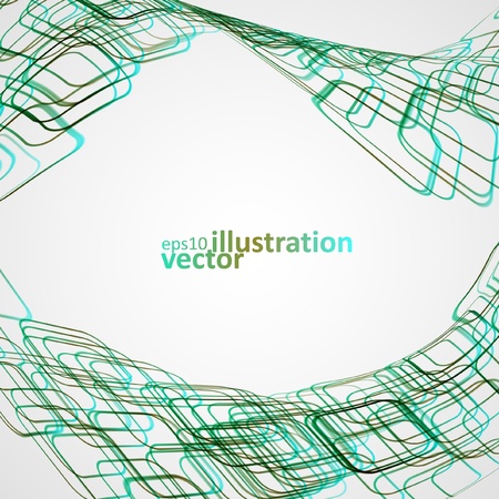Abstract vector background, futuristic wavy illustration, colorful element eps10.のイラスト素材