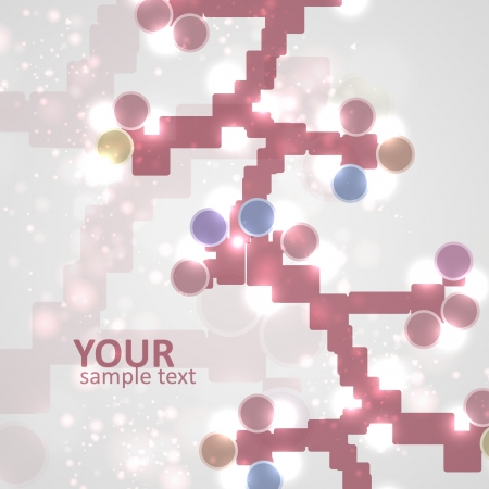 Abstract colorful DNA, futuristic molecule, cell illustration eps10.のイラスト素材