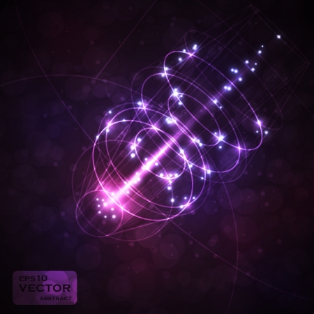 Futuristic abstract vector illustration, neon technology background eps10のイラスト素材