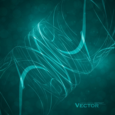 Blue abstract vector background, futuristic wavy illustration eps10のイラスト素材