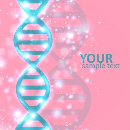 Abstract DNA, futuristic molecule, cell illustration eps10.のイラスト素材