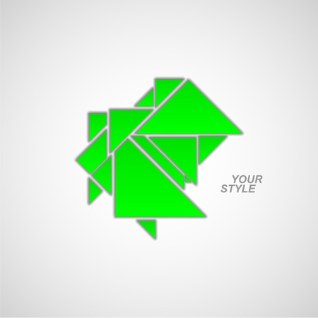 Ecology and environment symbol abstract style illustrationのイラスト素材