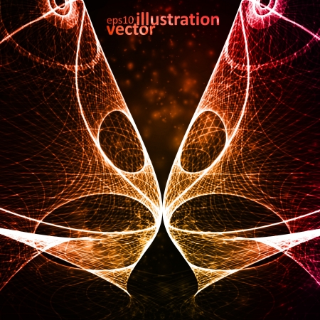 Abstract background shiny space futuristic wave illustrationのイラスト素材