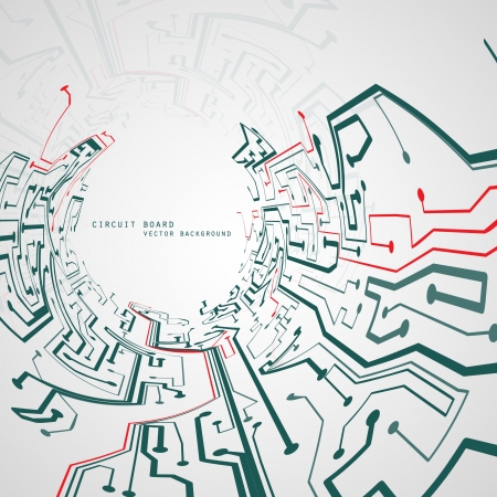 Circuit board background technology illustrationのイラスト素材