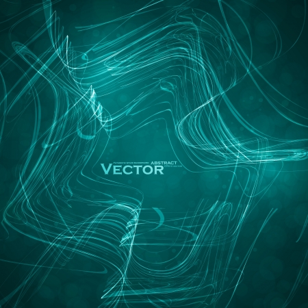 Blue abstract background futuristic wavy illustrationのイラスト素材