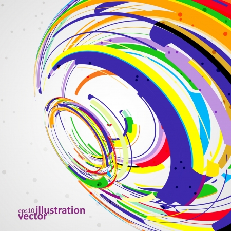 Futuristic abstract shape illustrationのイラスト素材