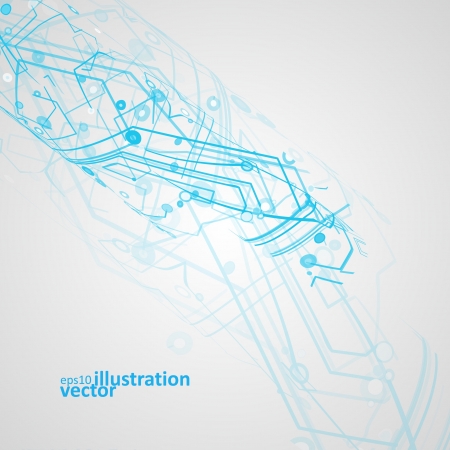 Futuristic technology illustration circuit board backgroundのイラスト素材