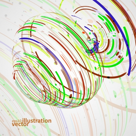 Colorful elements background creative style illustrationのイラスト素材