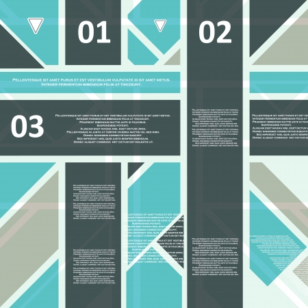 High Tech design for infographics, website template, vector illustration のイラスト素材