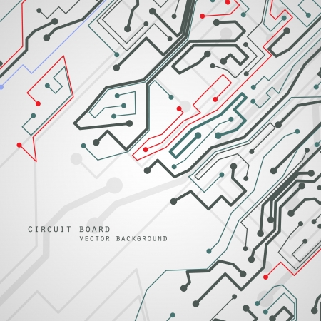 Circuit board vector background, technology illustration のイラスト素材