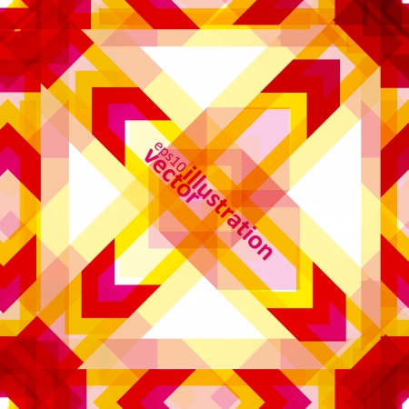 Colorful abstract vector background, futuristic geometric shapes illustration  のイラスト素材