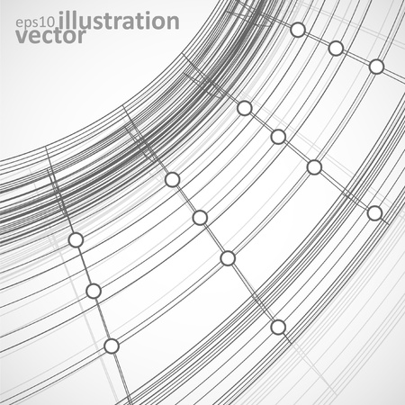 Abstract vector background, technology illustration, stylish  のイラスト素材