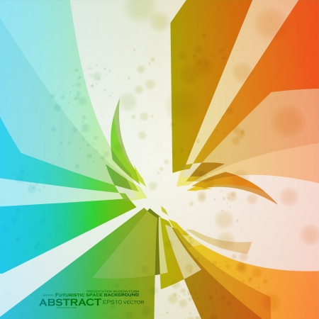 Colorful abstract vector background, creative futuristic illustration  のイラスト素材
