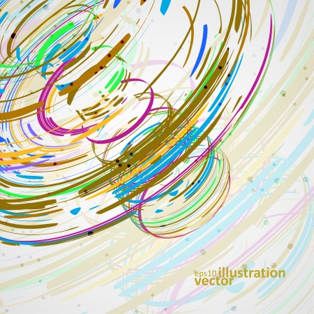 Colorful elements vector background, creative style illustration のイラスト素材