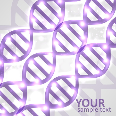 Abstract DNA, futuristic molecule, cell illustration のイラスト素材