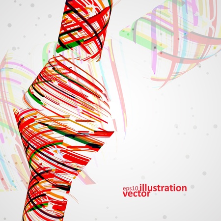 Futuristic abstract shape illustration, technology vector backgroundのイラスト素材