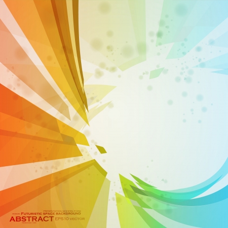 Colorful abstract vector background, creative futuristic illustration のイラスト素材