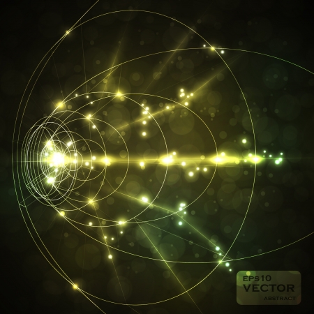Futuristic abstract vector illustration, neon technology background のイラスト素材