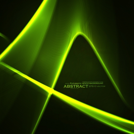Abstract vector background, futuristic wavy illustration, colorful element - editablesのイラスト素材